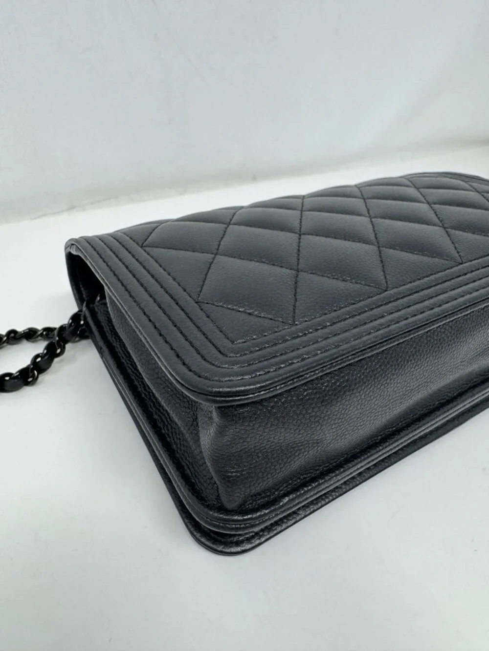 Chanel So Black Boy Wallet On Chain